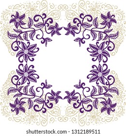 Floral card. Vector illustration