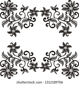 Floral card. Vector illustration