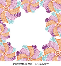 Floral card. Vector illustration