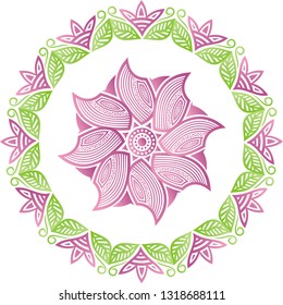 Floral card. Vector illustration