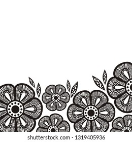 Floral card. Vector illustration
