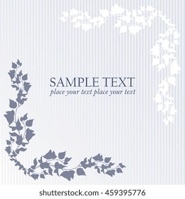 Floral card vector illustration