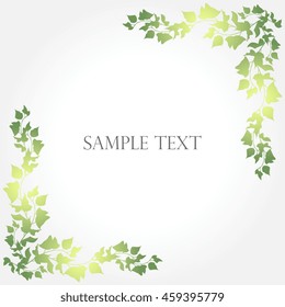 Floral card vector illustration
