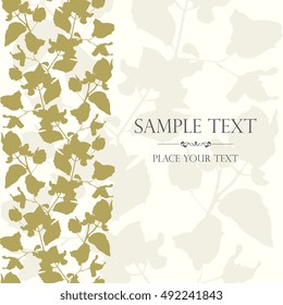 Floral card vector illustration