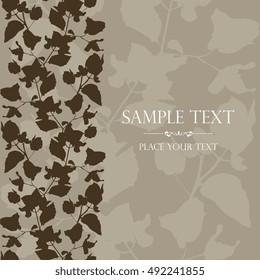 Floral card vector illustration 
