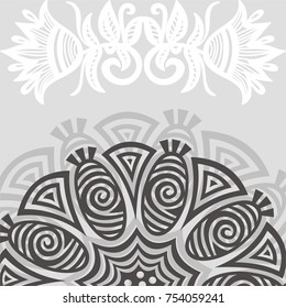 Floral card. Vector illustration