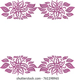 Floral card. Vector illustration.