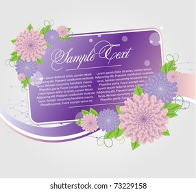 floral cards templates