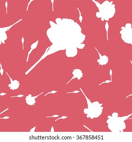 Floral Carnation Retro Vintage Background Illustration Stock