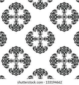 Floral circle background