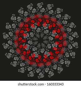 Floral Circle Background