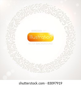 floral circle frame
