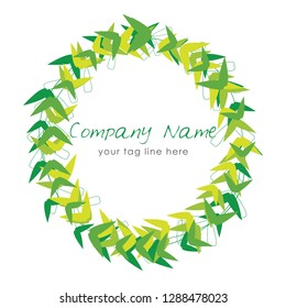 floral circle logo.this is high resolution,creative and unique logo.you can use this logo for your company and website.this is print ready logo.