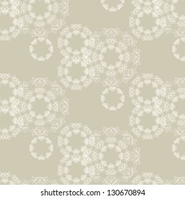 floral circle seamless background