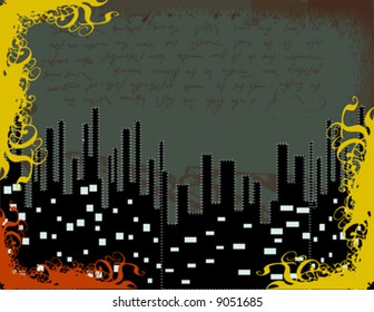 floral city frame