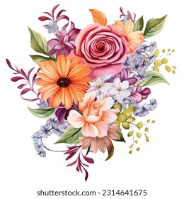 A floral clipart white background