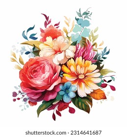 A floral clipart white background