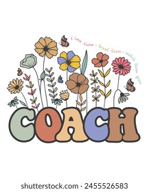 Floral coach vintage Flower profession svg