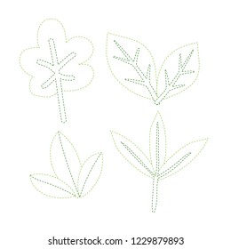 floral collection vector design