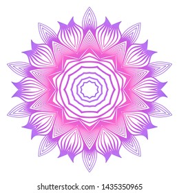 Diwali Om Symbol Mandala Round Pattern Stock Vector (royalty Free 