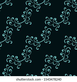 Floral colored graffiti seamless pattern vector illustration
