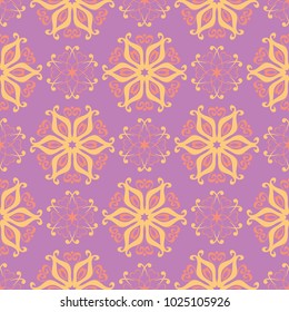 Floral colored seamless pattern. Bright background for wallpapers, textile and fabrics