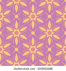 Floral colored seamless pattern. Bright background for wallpapers, textile and fabrics
