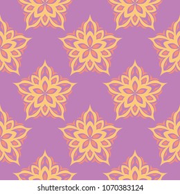 Floral colored seamless pattern. Bright background for wallpapers, textile and fabrics