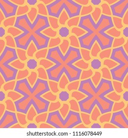 Floral colored seamless pattern. Bright background for wallpapers, textile and fabrics