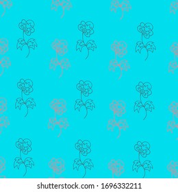 floral colored vector pattern background 