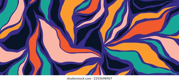 floral colorful abstract pattern, leaf pattern, leave pattern, abstract pattern. 