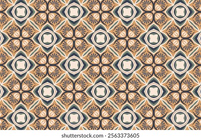 Floral colorful fabric design pattern