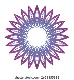 Floral colorful mandala design vector illustration