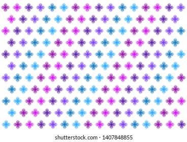 Floral colorful pattern: background illustration 