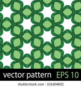 Floral colorful pattern with sketch hand drawing elements. Seamless vector background