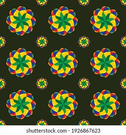 Floral colorful pattern - vector