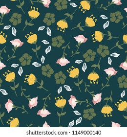Floral colorful seamless pattern.