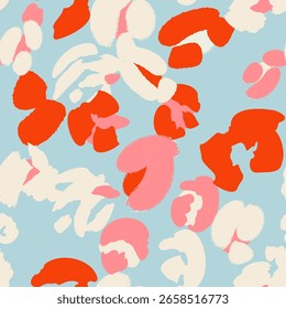Floral colorful seamless pattern with abstract different flowers. Vector background, design, print, wrapping paper, wallpaper, textile