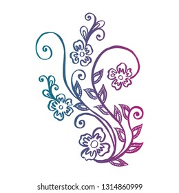 floral colors vector
