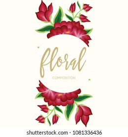México Floral Composition – Copy Space