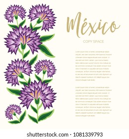México Floral Composition – Copy Space