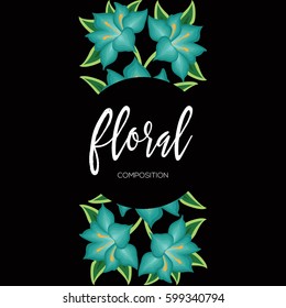 Floral Composition – Copy Space