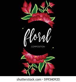 Floral Composition – Copy Space
