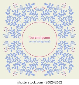 floral composition for design. ornamental background