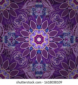 Floral composition, hand painted, delicate template. Top view, soft style. Scenic flower pattern on neutral, purple and violet colors. Stylish invitation for valentines day and greeting card concept.
