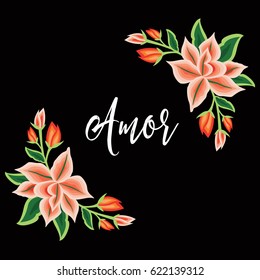Floral Composition – Love (In spanish)