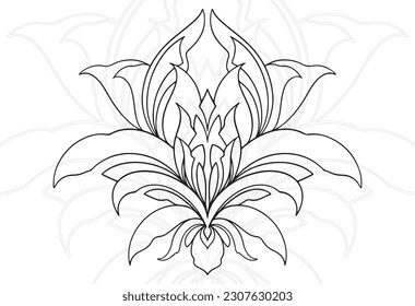 floral composition ornament decorative element ornamental graphic design background