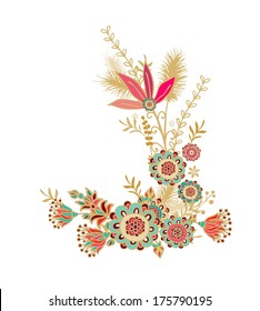 Floral composition - vector