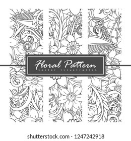 Floral composition with zentangle flower.