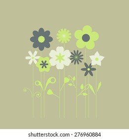 floral composition,simple